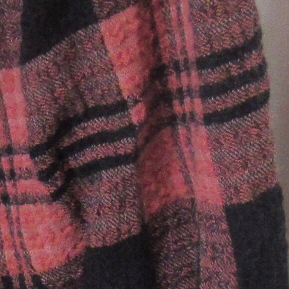 Anthropologie Cloth & Stone Red & Black Plaid Tied at Waist Dress, Size M  E1112 - Picture 3 of 7
